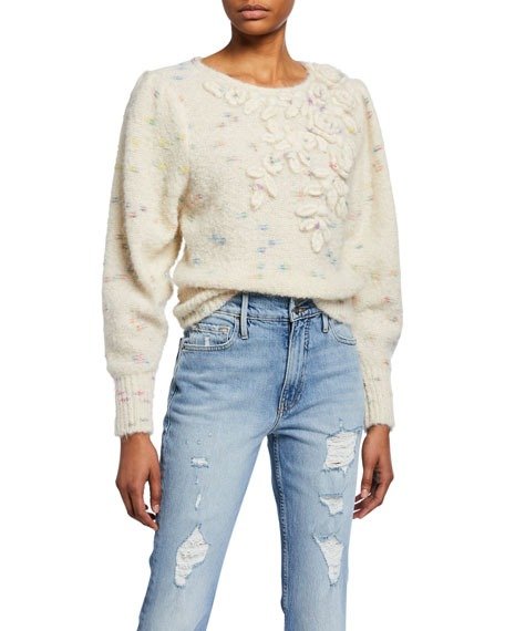 Claudette Mohair-Alpaca Pullover Sweater