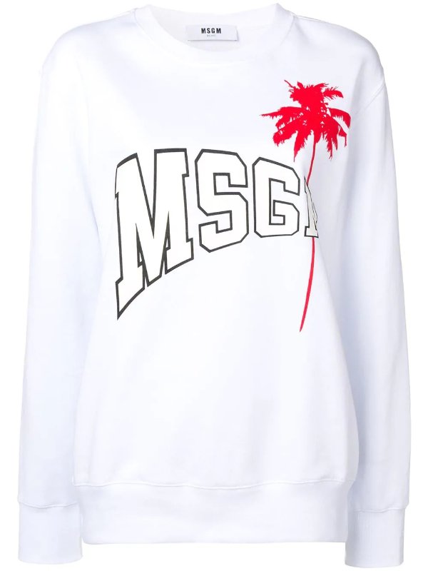 palm tree logo sweatshirt