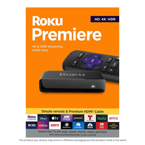 Premiere HD/4K/HDR Streaming Media Player