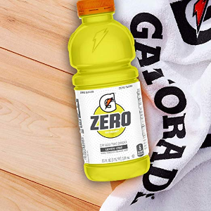 Gatorade Zero Sugar Thirst Quencher, Lemon-Lime, 20 Ounce Bottles (Pack of 12)