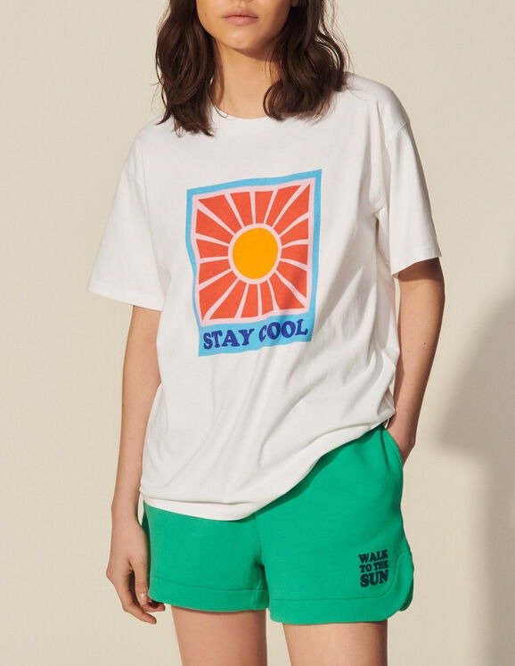 Printed T-shirt in organic cotton