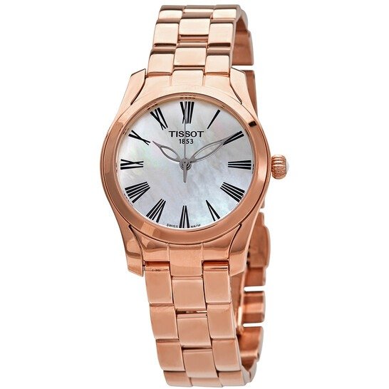 T-Wave Quartz White Mother of Pearl Dial Ladies Watch T112.210.33.113.00