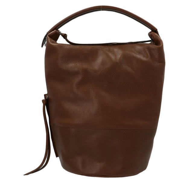 Drawstring Zipped Top Handle Bag