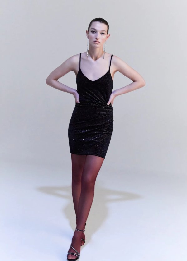 Glitter velvet dress - Women | OUTLET USA