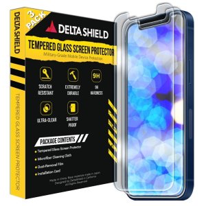 DeltaShield Glass Screen Protector Compatible with Apple iPhone 12 Pro Max