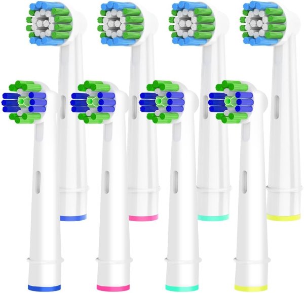 valuabletry 8pcs Replacement Heads Compatible with Braun Oral B Electric Toothbrush