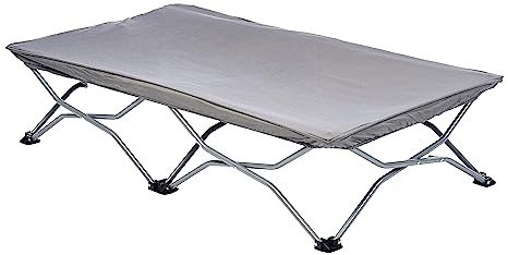 My Cot Portable Travel Bed, Includes Fitted Sheet, Grey, 1 Count (Pack of 1)