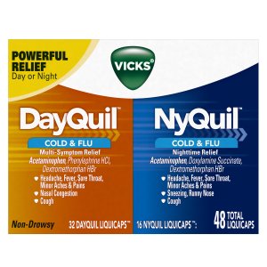 Vicks DayQuil and NyQuil Cold &Flu Relief LiquiCaps Convenience Pack 