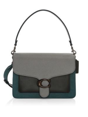 - Tabby Colorblock Leather Top Handle Bag