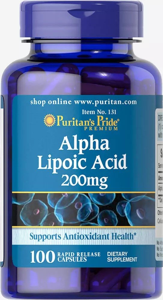 Alpha Lipoic Acid 200 mg 100 Capsules | Lipoic