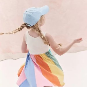 Hanna Andersson 童装亲友特卖 收仙女气质彩虹连衣裙