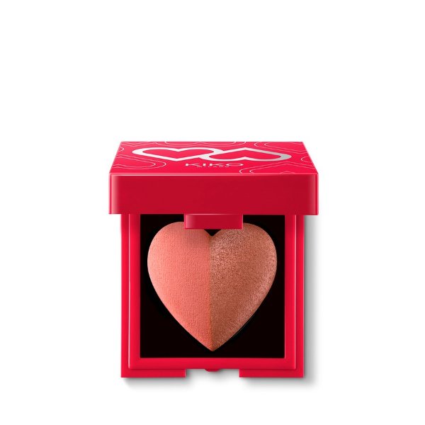 Two-tone baked blush, matte and radiant finish - MAGNETIC ATTRACTION 2 IN 1 BLUSH - KIKO MILANO