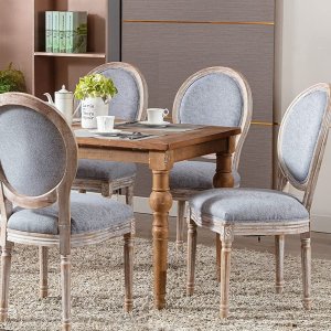 COLAMY French Country Dining Chairs Set of 2