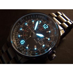 Citizen Men's Eco-Drive Nighthawk Stainless Steel Watch (BJ7000-52E)