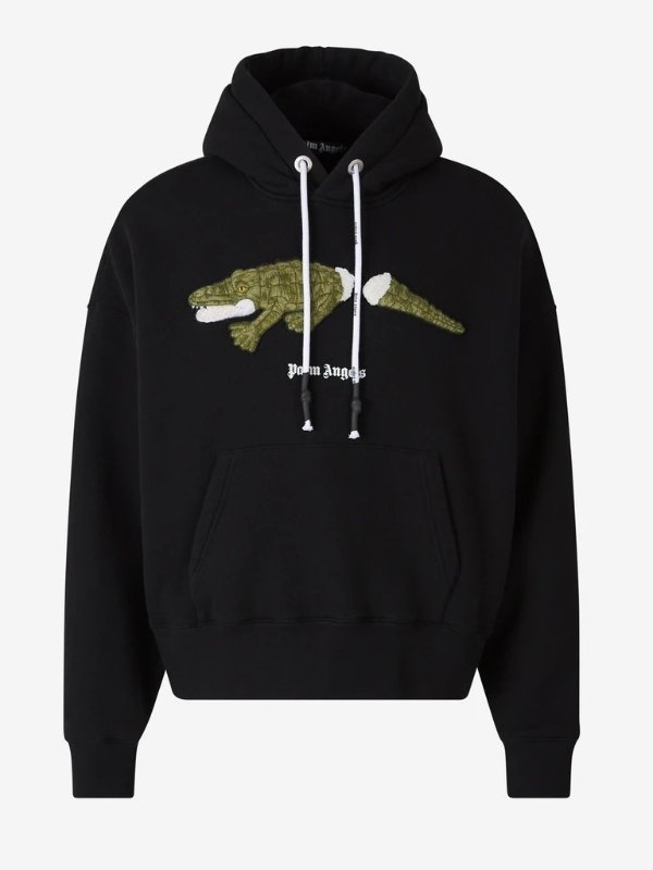 Croco Embroidered Hoodie