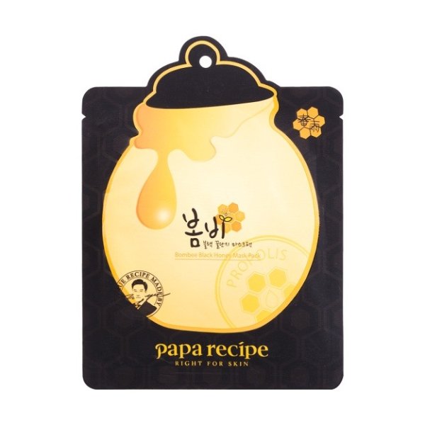 韩国PAPA RECIPE 春雨 卢卡蜂蜜罐蜂胶双倍补水黑面膜 单片入 - 亚米网