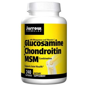 Jarrow Formulas Glucosamine and Chondroitin and MSM, 240 Capsules
