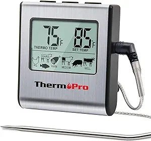 ThermoPro Twin TempSpike Wireless Meat Thermometer with 2 Meat Probes,  500FT Bluetooth Meat Thermometer with LCD-Enhanced Booster for Turkey Beef
