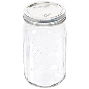 Jarden  Wide Mouth Ball Jar, 32-Ounce, Case of 12