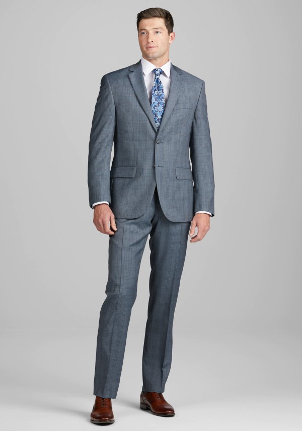 Executive Collection Tailored Fit Plaid Suit CLEARANCE - All Clearance | Jos A Bank