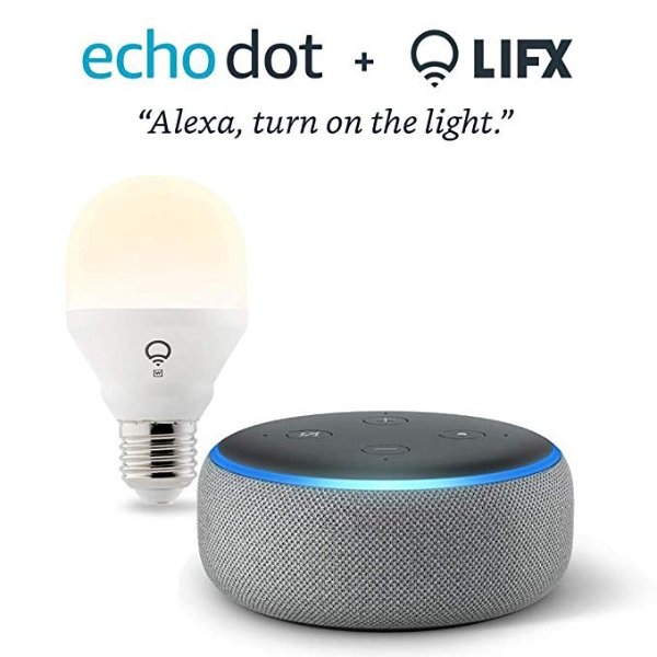 Echo Dot 第三代 + 智能灯泡