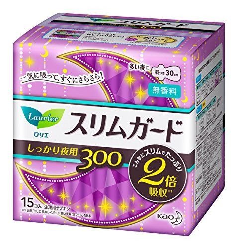 Laurier SlimGuard Night Use - 15 pads (Japan Import)