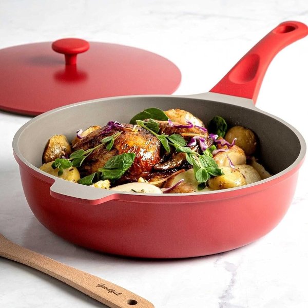 Goodful All-in-One Pan, Multilayer Nonstick, High-Performance Cast Construction, Multipurpose Design replaces Multiple Pots A