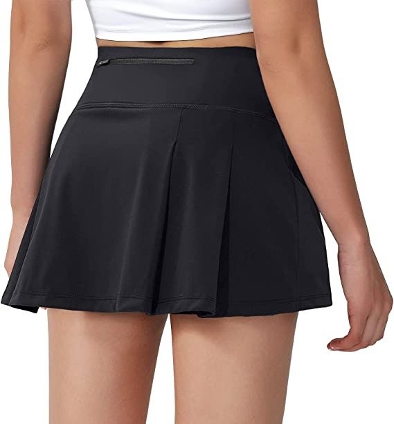Women's 13in Pleated Tennis Skirt, Luxury Soft Fabric,High Waist Desig,Suitable for Golf, Workout, Running Sports