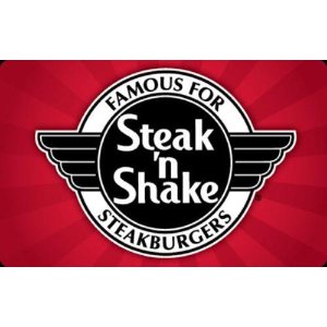 $25 Steak 'n Shake Gift Card for only $20 - mail delivery
