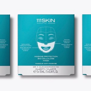 111Skin采用芦荟、迷迭香、茶树油等成分五片装 口罩肌面膜 10mL x 5