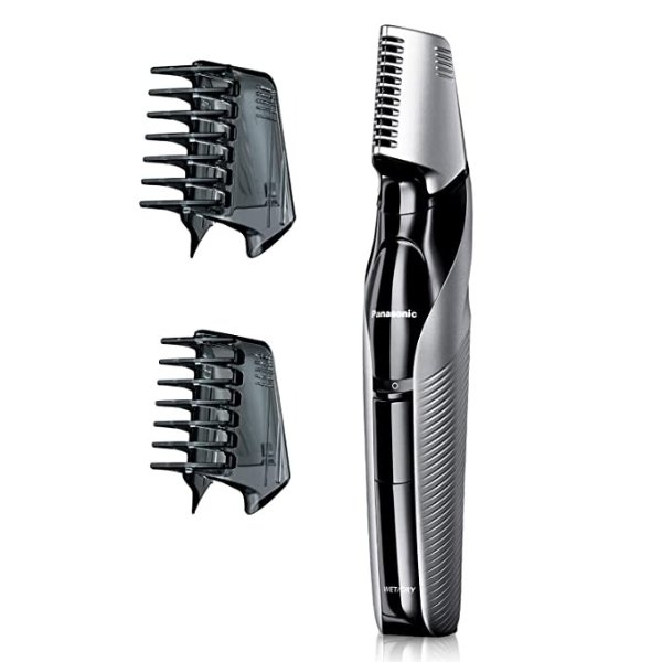 Electric Body Groomer and Trimmer for Men ER-GK60-S, Cordless, Showerproof with 3 Comb Attachments, Washable