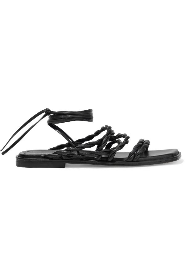 Calypso braided leather sandals