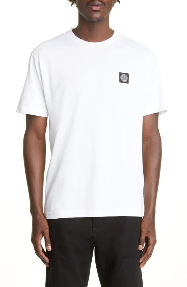 Logo Patch Cotton T-Shirt