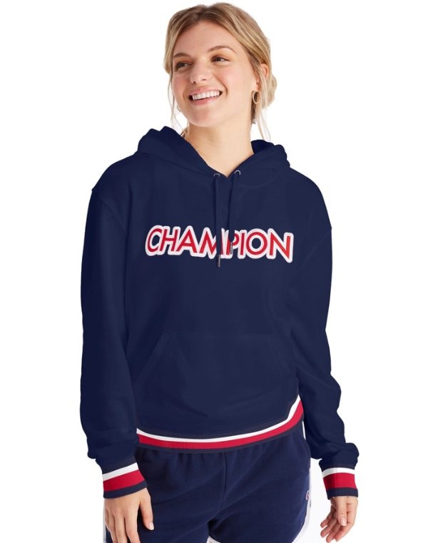 Campus French Terry Hoodie, Block Logo