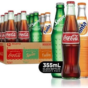 Mexican Coke Fiesta Pack, 12 fl oz Glass Bottles, 12 Pack