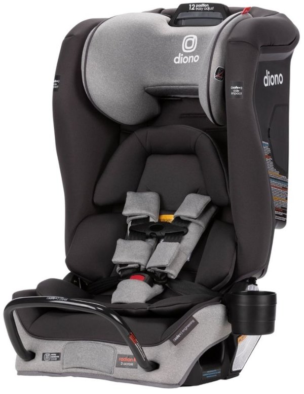 Radian 3 RXT Safe+ Narrow All-in-One Convertible Car Seat - Gray Slate