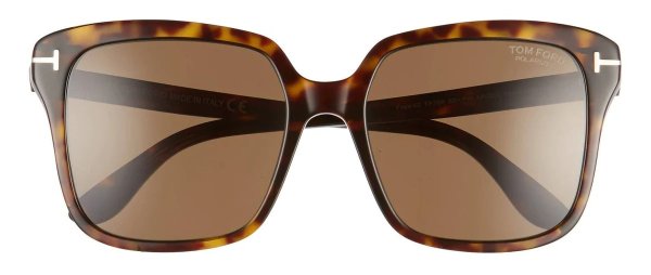 Faye FT0788 52H Square Polarized Sunglasses