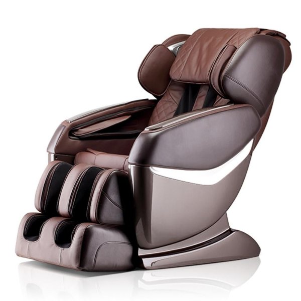 Luxury in 2-Tone Brown with Bluetooth Speakers and Multi-Therapy Programs Ultimate Massage Fitness and Wellness Chair
