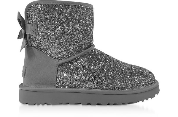 Cosmos Silver Classic Mini Bow Boots