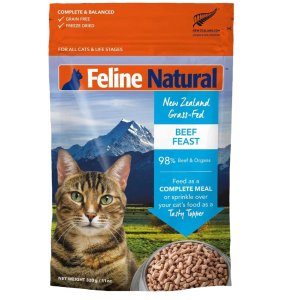 封面牛肉味$19.99(指导价$37.49)Feline Naturals 高端猫粮&猫零食 低至7折+额外8折