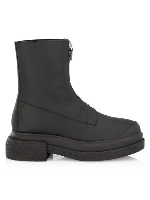 Zip Sport Leather Boots