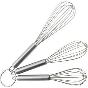 Stainless Steel Whisks 3 Pack
