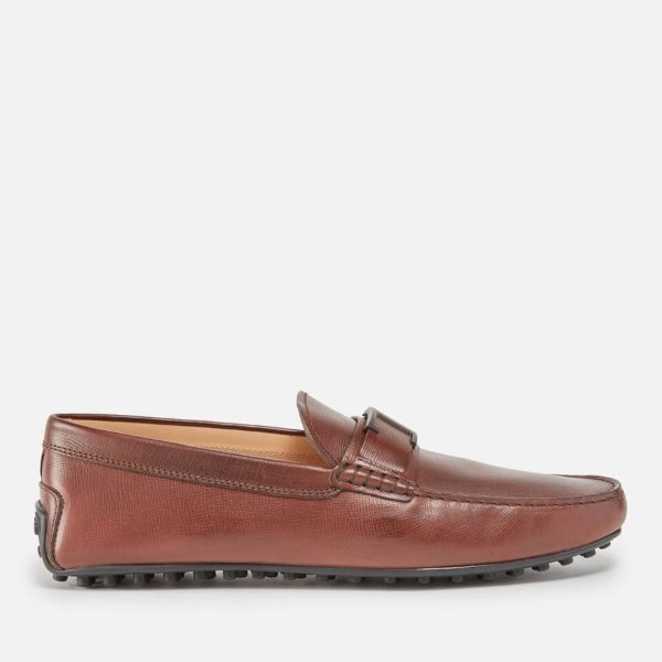 T Flat City Rubber 42C Leather Loafers