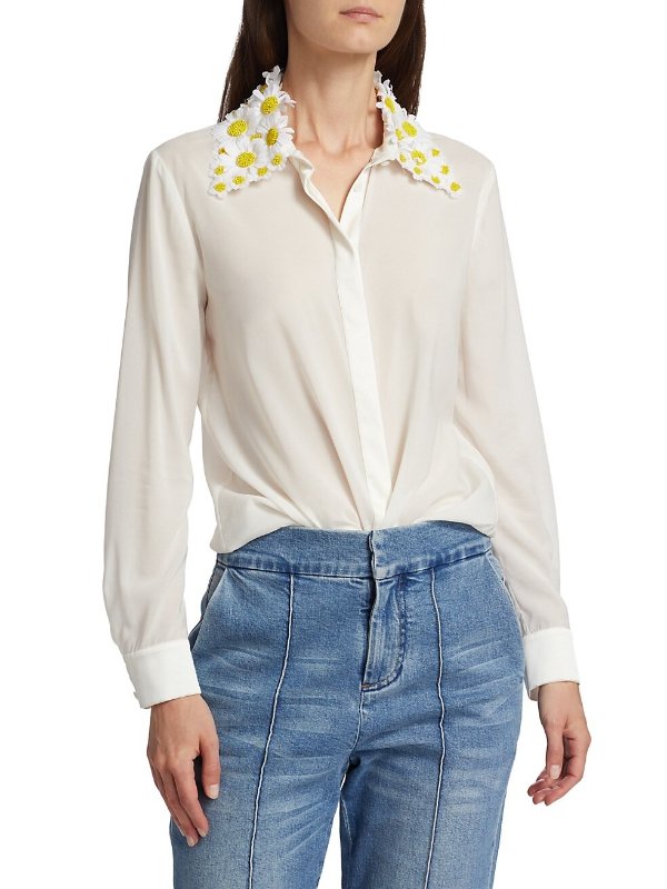 Willa Daisy Collar Silk Shirt