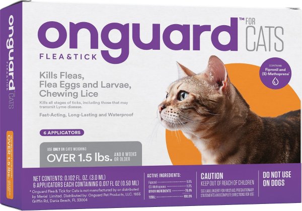 Flea & Tick Treatment for Cats & Kittens, 6 treatments (Compare to Frontline Plus) - Chewy.com