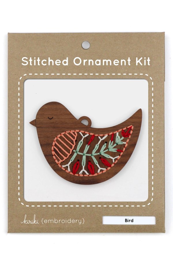 Bird Stitched Ornament Kit