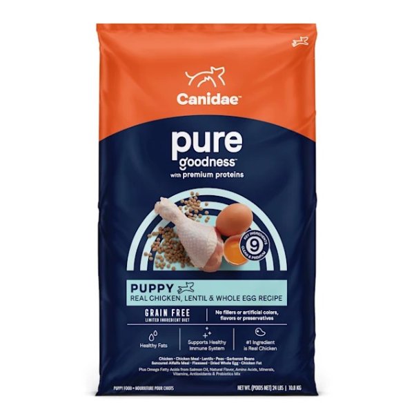 Pure Puppy Real Chicken, Lentil & Whole Egg Recipe Dry Dog Food, 24 lbs. | Petco