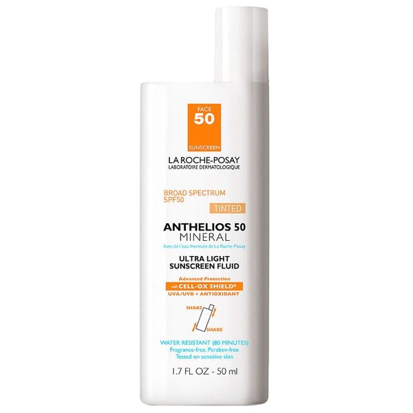 Anthelios Anthelios Ultra Light Mineral Face Sunscreen Tinted Fluid with SPF 50 Tinted