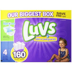 ith Ultra Leakguards Size 4 Diapers 160 Count