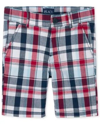 Boys Plaid Woven Chino Shorts | The Children's Place - TIDAL